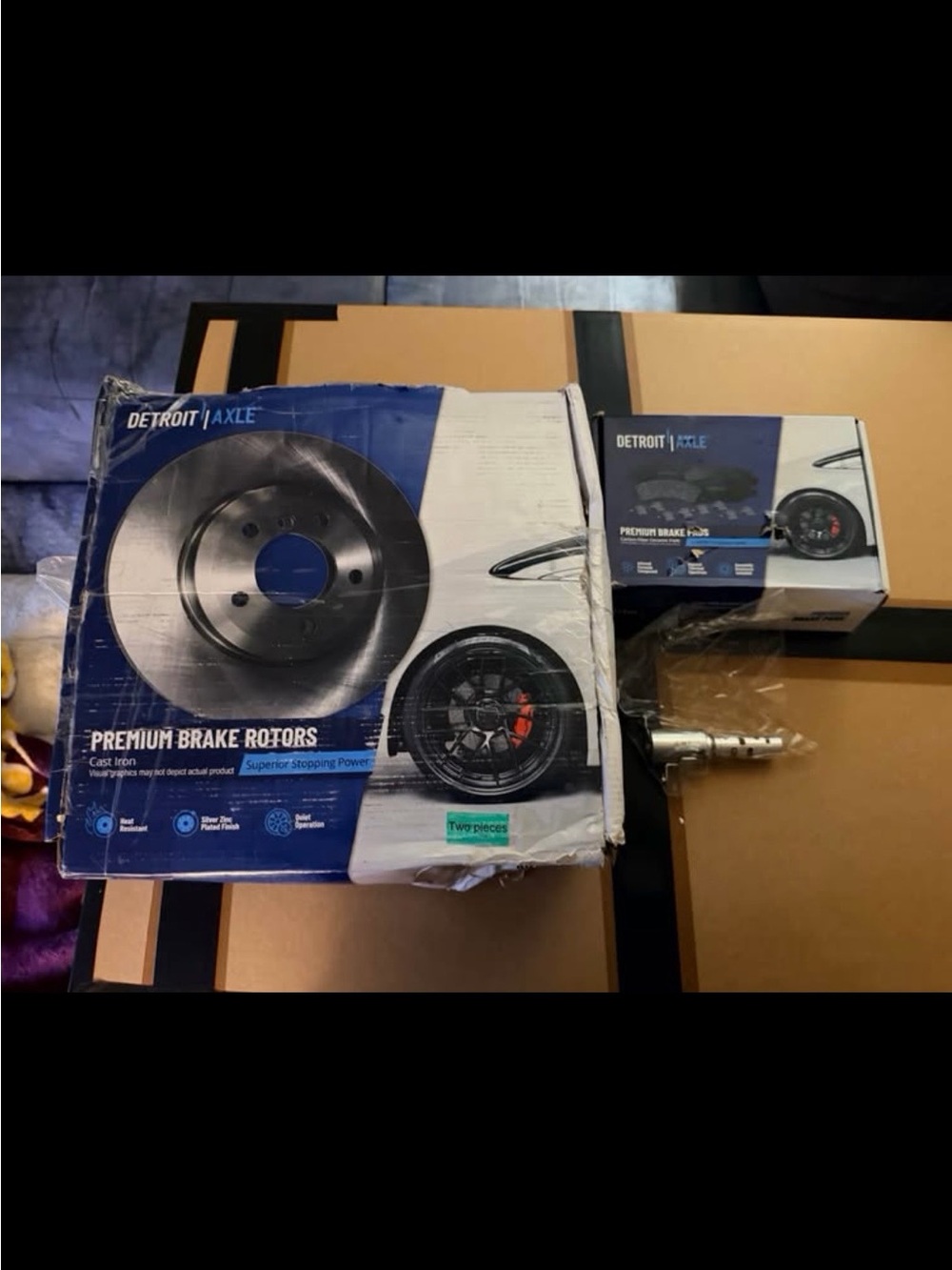 Premium Brake Rotors & Accessories - Blue/White Packaging